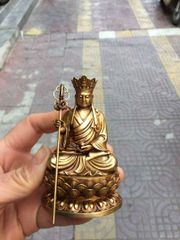 仏教美術 仏像 観世音菩薩像 小仏像 銅製 銅器 仏教美術 仏像 観音菩薩様 小仏像 銅製 銅器 - メルカリ