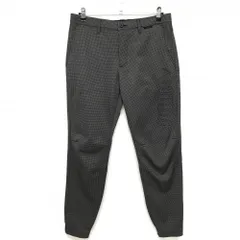 【新品】プーマ ジョガーパンツ グレー×黒 千鳥格子 裏起毛  メンズ L ゴルフウェア PUMA