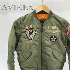 AVIREX アヴィレックス MA-1 フライングシャーク フライトジャケット ミリタリージャケット S カーキ オリーブ グリーン 緑 刺繍 レディース