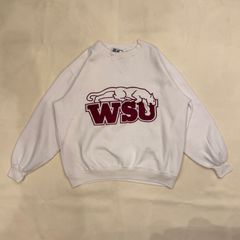 90s　gear　スウェット　カレッジ　短丈　アート　【T-361】