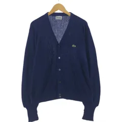 古着 70年代 ラコステ LACOSTE IZOD アクリルニットカーディガン メンズL相当 ヴィンテージ/eaa526054