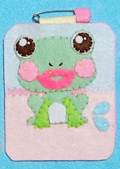 フェルト名札　カエル