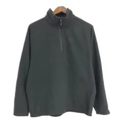 THE NORTH FACE ノースフェイス ハーフジップ フリースジャケット アウトドア ブラック (メンズ L) 中古 古着 S9330