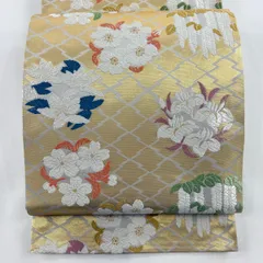 唐織 山口成三郎謹製 袋帯 松皮小桜文 金糸 新品未使用品 正絹 六通 Q841 2025年最新】山口美術織物の人気アイテム - メルカリ