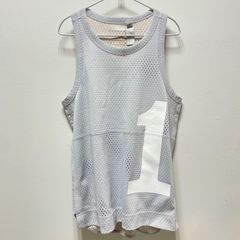 adidas by STELLAMcCARTNEY アディダス バイ ステラマッカートニー トレーニングウェア メッシュタンクトップ グレー