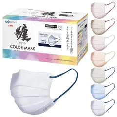 【人気商品】[ROKI] 纏 まとい 日本製 不織布 バイカラー マスク 30枚/60枚 ふつう/小さめサイズ 日本製 個包装 息がしやすい ロキ フィルターメーカー創作 ますくのサムネイル