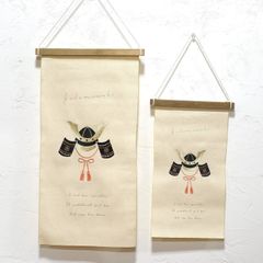 こどもの日 刺繍タペストリー Lサイズ 兜飾り 端午の節句 かぶと インテリア雑貨 子供部屋 初節句