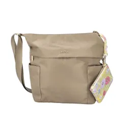 ☆ ベージュ ☆ LAURA ASHLEY ローラアシュレイ 縦型ショルダーバッグ LAURA ASHLEY ローラアシュレイ 縦型 ショルダーバッグ ILNL-03 ショルダーバック ショルダー 肩掛け 斜めかけ 縦型ショルダー 軽い 軽量 はっ水 撥水