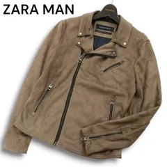 ZARA MAN ザラ マン 秋冬 フェイク スウェード★ ダブル ライダース ジャケット Sz.S メンズ