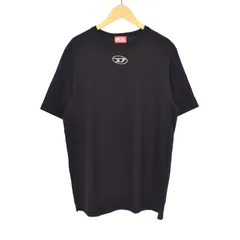 ディーゼル DIESEL Tシャツ カットソー 半袖 Dロゴ S 黒 ブラック A09864