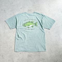 00s Bass Pro Shops fishboy.com Black Bass Back Printed T-shirt  バスプロショップス フィッシュボーイ ブラックバス バックプリント Tシャツ TEE 魚 フィッシング フェードT