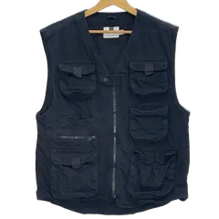 TOPMAN ダックベスト ハンティングベスト アウトドア Turkey製 Lサイズ ブラック