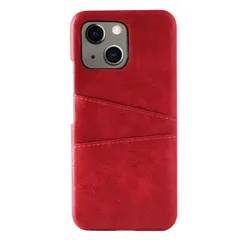 iPhone13 mini ケース アイフォン13ミニ  カード収納 レザー スマート ケース 【Color】 レッド