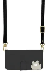 iPhone 16 Pro ケース 手帳型 アイフォン16プロ スマホケース スマホショルダー レザー ストラップ クマ テディベア  かわいい 調節可能 130cm  カラー08