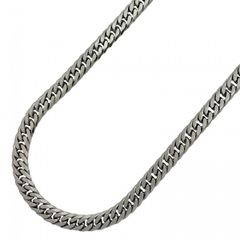 5khe036】喜平 ネックレス Pt850 プラチナ 6面 ダブル 60.1cm 30.7g  