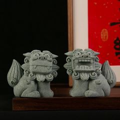 狛犬 獅子 一対2個セット 置物 魔除け かわいい 厄除け 守り神