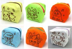 [중고] 가방 전 6종 세트 큐브형 쁘띠 파우치 [포켓 몬스터]