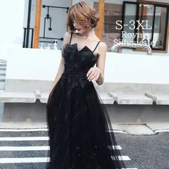 ナイトドレス ブラック ラメ パーティードレス ドレス 謝恩会 結婚式 大きいサイズ S M L XL LL 2XL XXL 3XL XXXL ノースリーブ シンプル パーティー ロング丈 フェミニン 姫系 発表会 プリンセス 披露宴