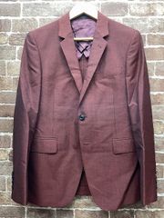 Paul Smith  WOVEN IN ENGLAND BY CLISSOLD 2019年 19SS ポールスミス クリソルド セットアップ スーツ エンジ ボルドー ワインレッド 赤系 PF-ST-39677 日本製 _67