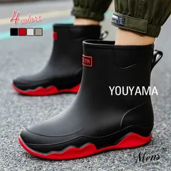 レインブーツ メンズ＆レディース チェルシーブーツタイプ ミディアム丈 ペア おしゃれ 完全防水 軽量 滑り止め 通勤 アウトドア レジャー PVC製  普段使い コンパクト 雨用シューズ 雨靴 雪道 雨道 雨の日 滑らない 雨対策 歩きやすいyuxie003