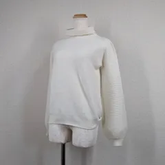 【ガリャルダガランテ】ニット　セーター　白　ホワイト　パイル　ウール　アンゴラ　日本製　ハイネック Y2K　フェアリーグランジ