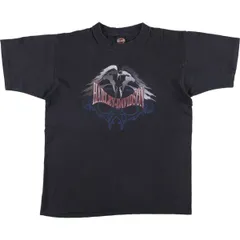 古着 90年代 ハーレーダビッドソン Harley-Davidson 鷲柄 イーグル柄 トライバル モーターサイクル バイクTシャツ USA製/eaa568622