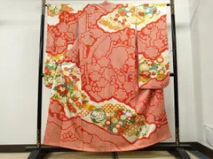 平和屋着物■豪華振袖　駒刺繍　絞り　牡丹吉祥花文　金彩　やまと誂製　正絹　逸品　CAAS6476yc