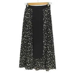クラネ CLANE 17AW DROP FLOWER PLEATS LAYERD SKIRT ドロップ フラワー プリーツ レイヤード スカート レディース JPN：0 