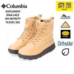 【ムラスポ公式】COLUMBIA コロンビア　SUPLANDⅢ DIVA LACE WP OH INFINITY　サップランド　ディーヴァ 　YL9101　262(CANOE) 　レディース　 防水防寒防滑シューズ　オムニヒート　ビブラム