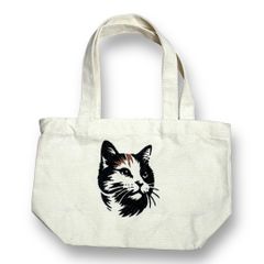 三毛猫の刺繍トートバッグ（小）