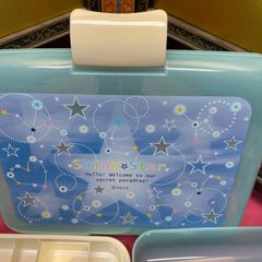 星座柄裁縫箱　Shine Star　箱+ソーイングキット+糸切ばさみ　裁縫箱　お道具箱　小学生　家庭科　平成レトロ　裁縫セット