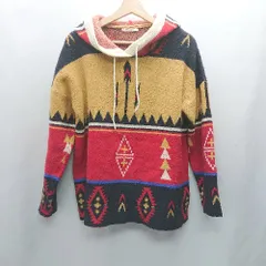 ◇ ⊇ AVAN LILY アヴァンリリィ 総柄 長袖 ニットパーカー サイズF ブラウス系 レディース E  【1501230004268】のサムネイル