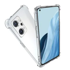FOR OPPO Reno7 A 用の保護ケース FOR OPPO Reno7 A 用のTPU素材製 スマホケース 透明 スリム ソフト薄型 耐衝撃 FOR OPPO Reno7 A 用のカバー 全透明 四角を厚くする 指紋防止 PCduoduoのサムネイル