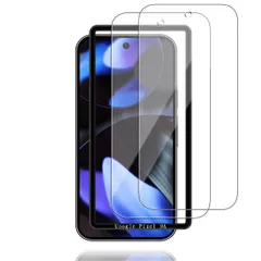 【在庫セール】衝撃吸収 飛散防止 保護フィルム 9A 9A 高透過率 Pixel Pixel 】 指紋防止 強化ガラス 硬度9H 【 撥水撥油 2枚 ガラスフィルム ガラスフィルム 極薄 ピクセル9A 日本AGC旭硝子素材製】 品質 気泡ゼロ 高 ガイド枠付き