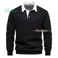 トレーナー メンズ 長袖 ポロネック ポロポロ襟 Tシャツ 秋 20代 30代 カジュアル 無地 春 ファッション 40代 トップス おしゃれ ant4y856891