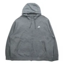 NIKE クラブ フリース フルジップ パーカー XXL グレー スウォッシュ CLUB FLEECE BV2645-063