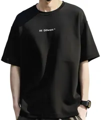 [アスペルシオ] ストリート系 半袖 tシャツ クルーネック オシャレ 英字 プリント プルオーバー メンズ ショートスリーブ 夏シャツ カットソー ラウンドネック ティーシャツ ワンポイント 英文字 ロゴティー アメカジ レゲ [ブロンズブラック] [XL]