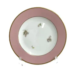 新品　レア　美品　大倉陶園　若草色　色蒔き　スミレ柄　皿・プレート　1枚 新品 レア 美品 大倉陶園 若草色 色蒔き スミレ柄 皿・プレート 1