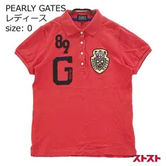 PEARLY GATES パーリーゲイツ 半袖ポロシャツ レッド系 0 [240001899465]#