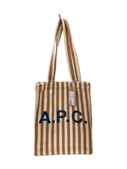 A.P.C. ストライプ トートバッグ A.P.C - ◇import◇ A.P.C.ロゴ トートバッグ ストライプの通販
