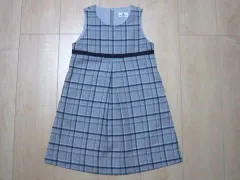 ペアレンツドリーム parentsdream アウトレット 子供服 女の子 100cm ジャンパースカート ワンピース チェック グレー 紺 フォーマル 入園式 卒園式 入学式 秋 冬 ★3 冬服 ガールズ 女児 キッズ 【中古】リサイクル セレモニー