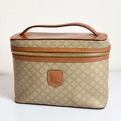 【極美品】CELINE セリーヌ マカダム トリオンフ バニティ ポーチ がま口 極美品】CELINE セリーヌ マカダム トリオンフ バニティ ポーチ
