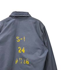 90s ビンテージ US NAVY アラミド デッキ ジャケット ステンシル入り Large 90年代 USネイビー 米軍 海軍 ミリタリー デッキジャケット