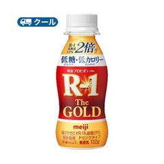 明治 プロビオヨーグルト R-1ドリンクタイプ The GOLD　低糖・低カロリー　ゴールド(112g×36本)【クール便】 飲むヨーグルト のむヨーグルト 明治特約店
