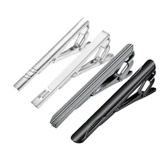 【迅速発送】Yoursfs ネクタイピン セット 4本 シルバー ブラック タイピン メンズ 日常仕事 冠婚葬祭 ネクタイ ピン アクセサリー プレゼント