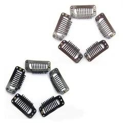 【ウィッグのズレ防止に】 ワンタッチ クリップ 5個セット ウィッグ エクステ 固定ピン _b