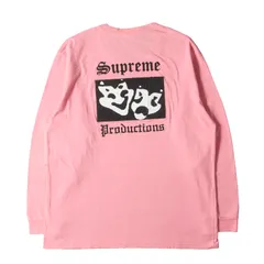 Supreme シュプリーム Tシャツ サイズ:XL / マスク グラフィック ロングスリーブ Tシャツ (Productions L/S Tee) / ピンク / トップス カットソー 長袖【メンズ】【中古】