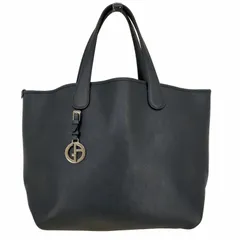 ジョルジオアルマーニ Giorgio Armani チャーム付き レザートートバッグ レディース 表記無 のサムネイル