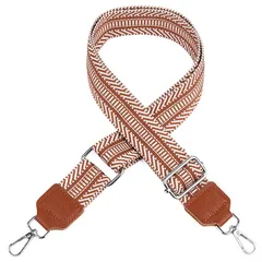 【数量限定】[Ganve] バッグストラップ レディース ショルダーバッグ ストラップ コットン 本革 ナスカン 人気 太め ショルダーストラップ 単品 幅4cm 長さ140cm 斜めがけ 肩掛け ショルダー ベルト 付け替え バッグストラップ 幅広のショルダ