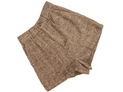 Heather ヘザー ヘリンボーン ショート パンツ sizeM/茶 ◇■ レディース